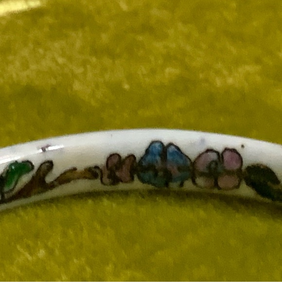 Vintage Cloisonné Enamel Bangle - Picture 2 of 3